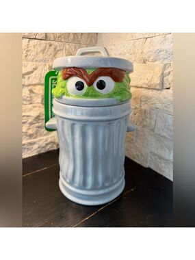 Oscar the Grouch Vintage Style Sesame Street Cookie Jar 11-inch